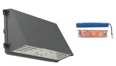 Type WPE: 120W / 3CCT / 120-277V / Full Cutoff Wall Pack + EM Driver