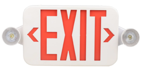 Exit Sign Combo Red